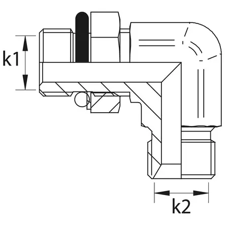 Suunnattava BSB 3/8 90 Ulkokierreliitin - Letkut ja tarvikkeet - BSP9650606 - 2