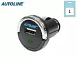 USB AUTOLATURI 12/24V MINI 5V/1.2A - USB-laturit, pistokkeet ja adapterit - 1800-0316 - 1