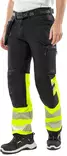 GREEN HIGH VIS STRETCH HOUSUT LK 1 2643 GSTP - Kesätyöhousut - 134187-196-C46 - 3