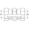 Jatkonippa Bsp 3/8 Suora Sisäkierre - Letkut ja tarvikkeet - BSP7070606 - 2