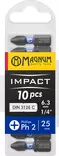 Kärki Impact 10kpl Ph2 25mm - Ruuvauskärjet ja pidikkeet - 17276 - 1