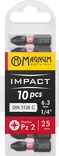 Kärki Impact 10kpl Pz2 25mm - Ruuvauskärjet ja pidikkeet - 17376 - 1