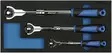 TELESKOOPPIRÄIKKÄSARJA NIVELLETTY 1/4" ,3/8", 1/2" - Moduulit työkaluvaunuihin - 284-BX796 - 1