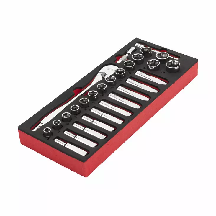 MILWAUKEE 1/2" HYLSYSARJA SETTI - Moduulit työkaluvaunuihin - MW479826 - 1