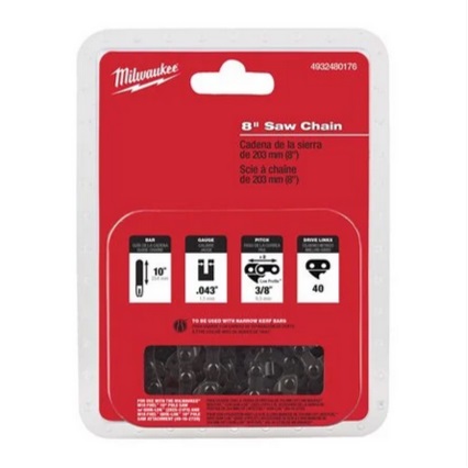 MILWAUKEE SAHAKETJU 8"/20CM M18FHS20 - Varusteet ja tarvikkeet - MW480176 - 1