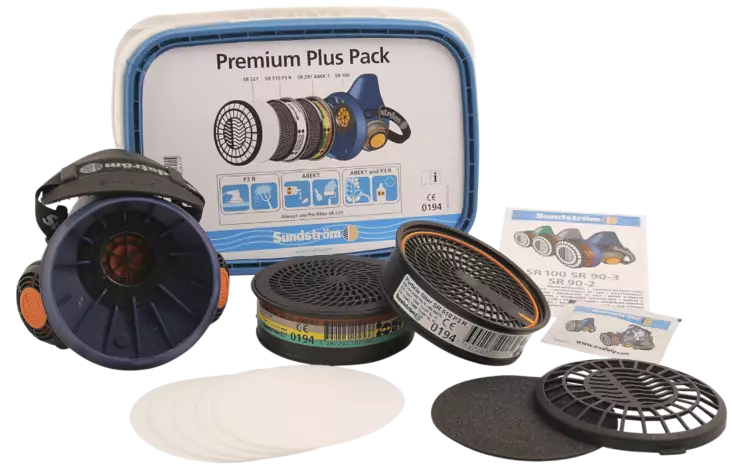Puolinaamari Sundström SR 100 M/L Premium Plus Pack - Hengityssuojaimet - 553390436 - 1