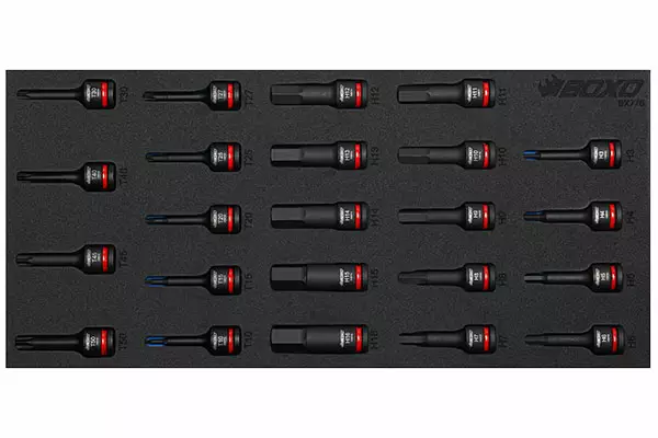 BOXO KONEHYLSYSARJA 3/8" TORX & KUUSIOKOLO - Moduulit työkaluvaunuihin - 284-BX776 - 1