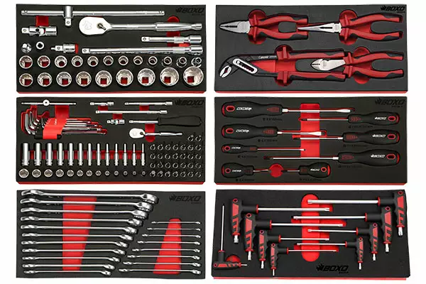 Boxo Työkalut Työkaluvaunuun 141-osaa - Moduulit työkaluvaunuihin - 285-UTK6 - 1