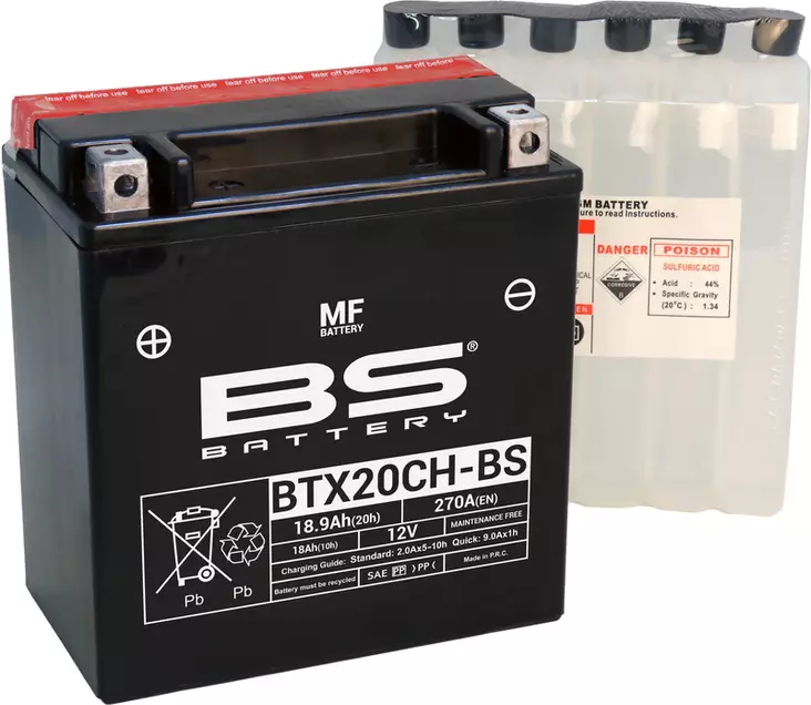 BS Battery BTX20CH-BS MF (cp) Maintenance Free - Ajoneuvojen akut - 140-300616 - 1