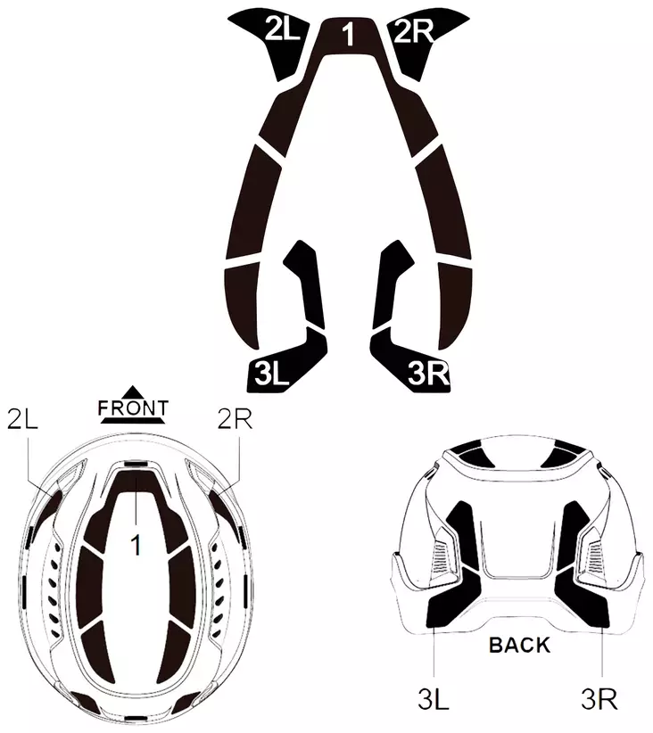 Heijastinsarja Zekler Zone - Turvakypärät ja tarvikkeet - 380609106 - 1