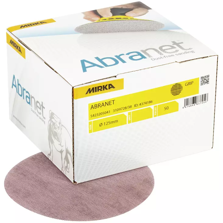 Hiomapyörö 125mm P320 Abranet 50Kpl - Hiomapaperit koneisiin - MIR1746 - 1