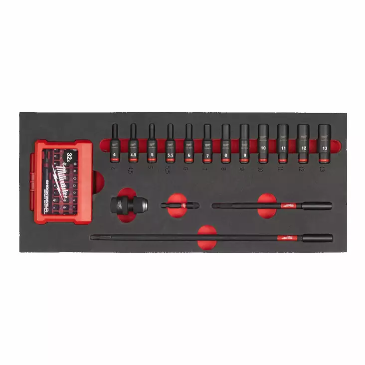 HYLSYSARJA 1/4" PITKÄ FOAM 17P - Moduulit työkaluvaunuihin - MW493386 - 1