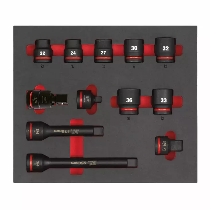 HYLSYSARJA 3/4" STD FOAM 12P - Moduulit työkaluvaunuihin - MW493396 - 1