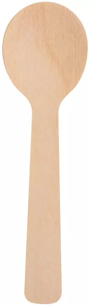 KAHVILUSIKKA 100KPL PUINEN PINNOITETTU - Kertakäyttöastiat ja retkiastiat - KER016 - 1