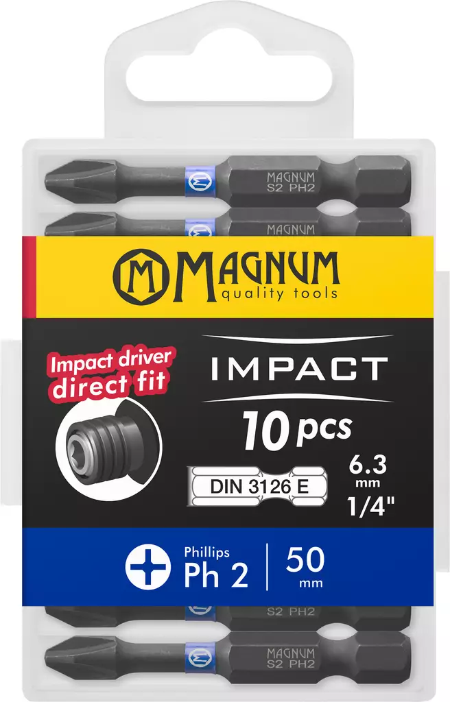 Kärki Impact 10kpl Ph2 50mm - Ruuvauskärjet ja pidikkeet - 17286 - 1