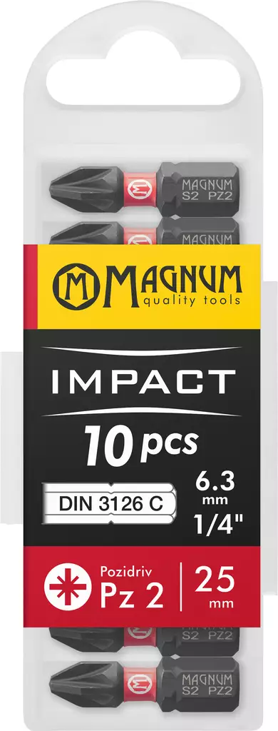 Kärki Impact 10kpl Pz2 25mm - Ruuvauskärjet ja pidikkeet - 17376 - 1