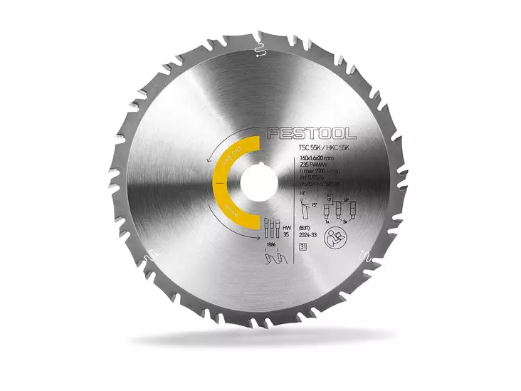 Sirkkelinterä HW 160X1,6X20 FWWW35 - Sirkkelinterät - 578586 - 1