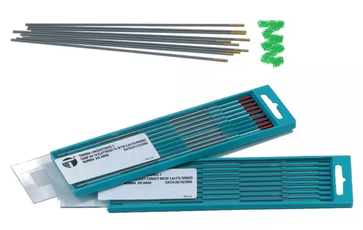 TIG (GTAW) ELEKTRODI WP VIHREÄ 1,6X150 - Hitsauspuikot - TR0001-16 - 1