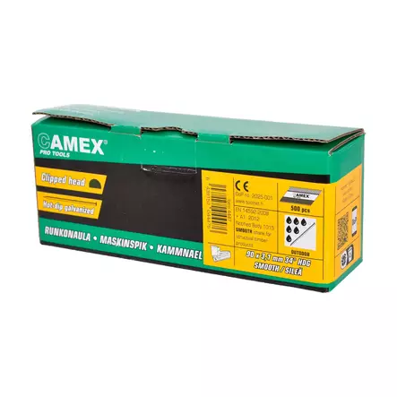 CAMEX Runkonaula 90 x 3,1 mm / 34° / 500 kpl / Smooth-sileä D HDG - Runkonaulat - 4447 - 2