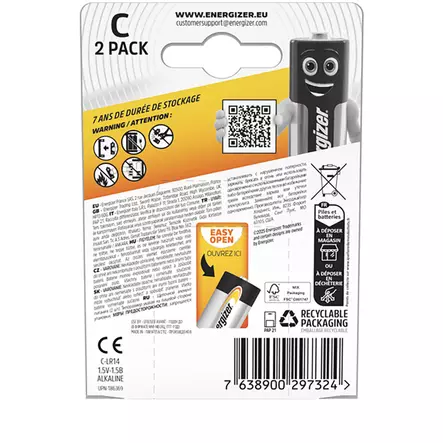 ENERGIZER Alkaline Power C 2 kpl/pkt - Paristot - 30010977 - 2