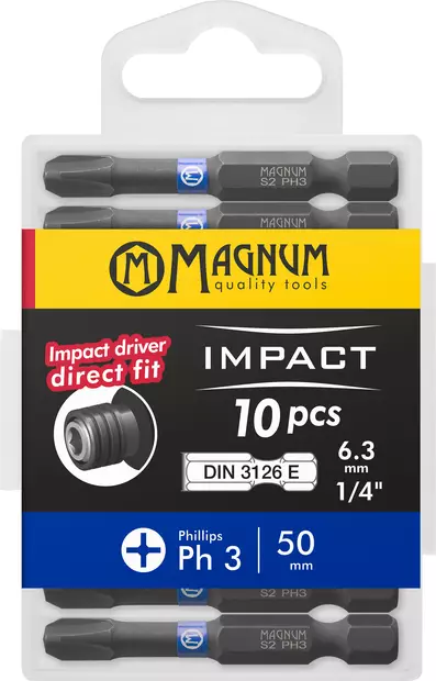 Kärki Impact 10kpl Ph3 50mm - Ruuvauskärjet ja pidikkeet - 17287 - 1