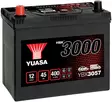 AKKU YUASA 45AH +- 238X129X225 - Ajoneuvojen akut - YBX3057 - 1