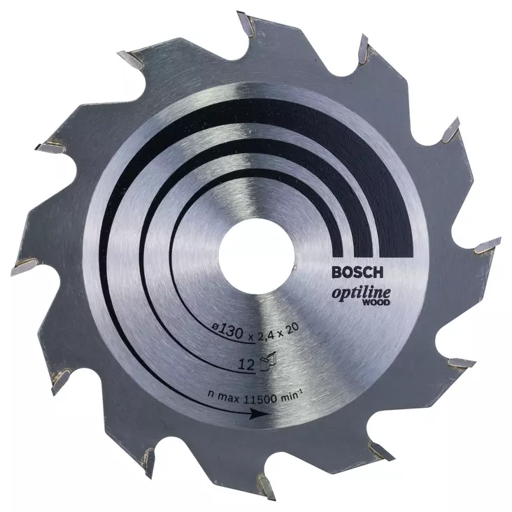 BOSCH SIRKKELINTERÄ 130X2,4X20/16 Z12 - Sirkkelinterät - 2608641167 - 1