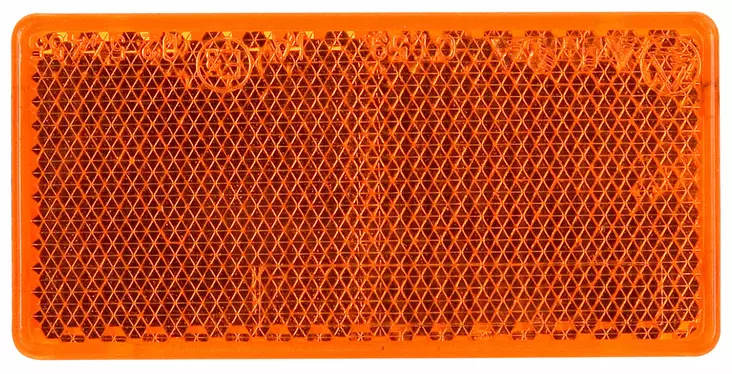 HEIJASTIN KELTAINEN 35X71 TARRALLA (EI PAKATTU) - Peräkärryn valot - ST100457 - 1