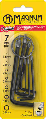 KUUSIOKOLOAVAINS.1,5-6MM - Kuusiokoloavaimet - 30107 - 1