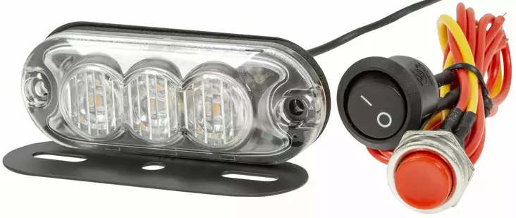 LED 3 VÄLÄHDYSVALO 82X30X11 - Majakat ja varoitusvilkut - ST04947 - 1