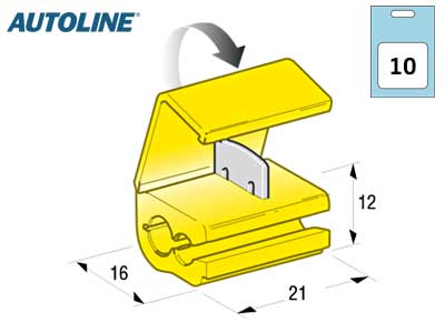 RYÖSTÄJÄLIITIN KELT. 10-KPL - Liittimet - 1569-20027 - 1