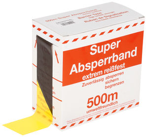 SULKUNAUHA 500M MUSTA/KELTAINEN VAHVA - Ensiapu ja työsuojelu - TRA007 - 1