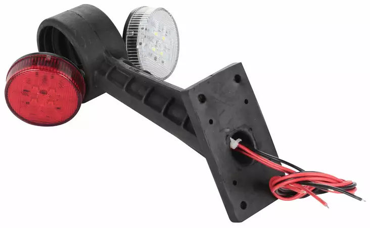 ÄÄRIVALO LED PUNAINEN/VALKOINEN 9-30V 45 - Peräkärryn valot - ST100637 - 1