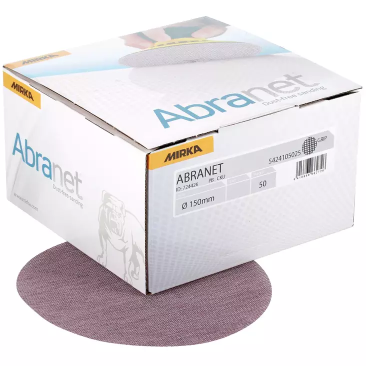 ABRANET PYÖRÖ 150MM 50KPL K120 - Hiomapaperit koneisiin - MIR1247 - 1