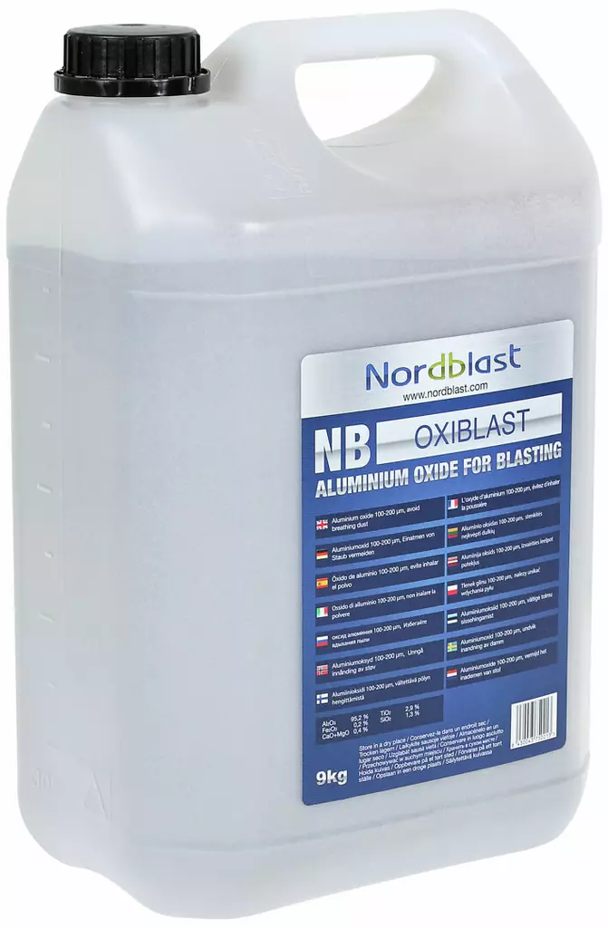 ALUMIINIOKSIDI 100-200UM 9KG (HIEKKAPUHALLUS) - Letkut ja tarvikkeet - LASI2007 - 1