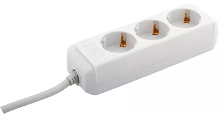 HAAROITUSJATKOJOHTO 3-OS 1,5M VALKOINEN - Letku- ja sähkökelat - BR007 - 1