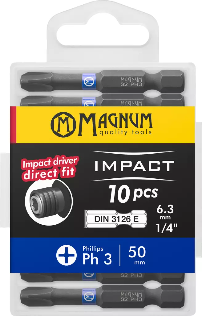 Kärki Impact 10kpl Ph3 50mm - Ruuvauskärjet ja pidikkeet - 17287 - 1