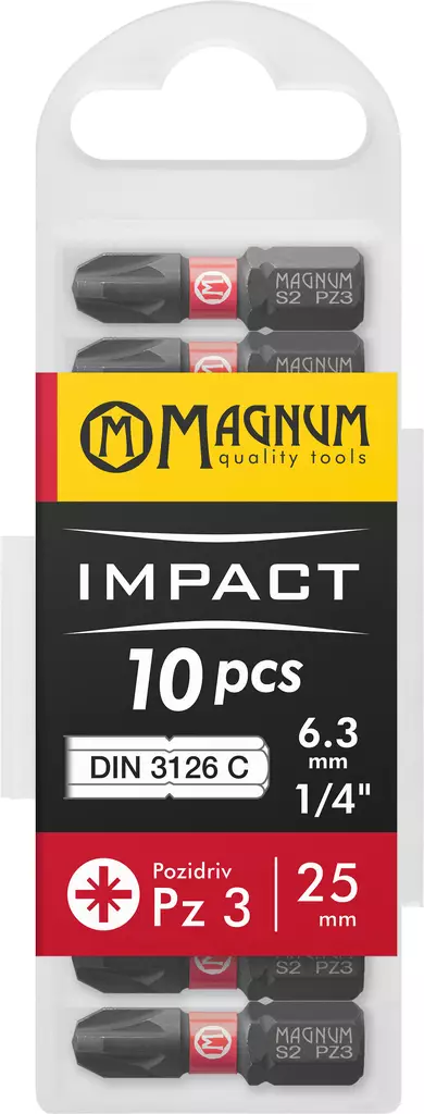 Kärki Impact 10kpl Pz3 25mm - Ruuvauskärjet ja pidikkeet - 17377 - 1