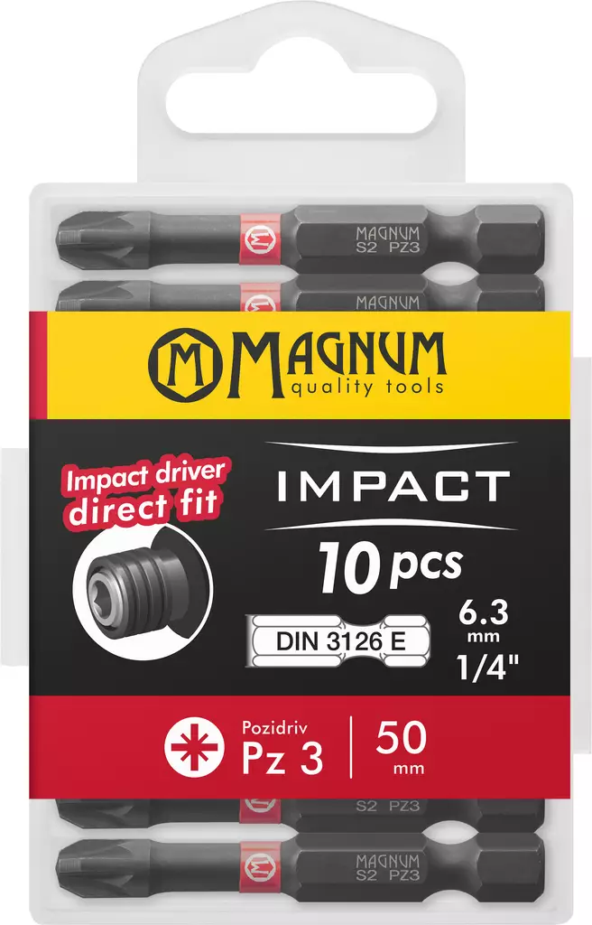 Kärki Impact 10kpl Pz3 50mm - Ruuvauskärjet ja pidikkeet - 17387 - 1