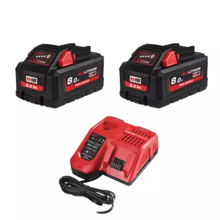 MILWAUKEE AKKUPAKETTI M18 HB8 - Akku-laturipaketit - NRG802HB18 - 1