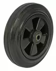 PYÖRÄ IRTO 125X37,5MM MUSTA - Vaunu- ja kalusterenkaat - XPP12538 - 1