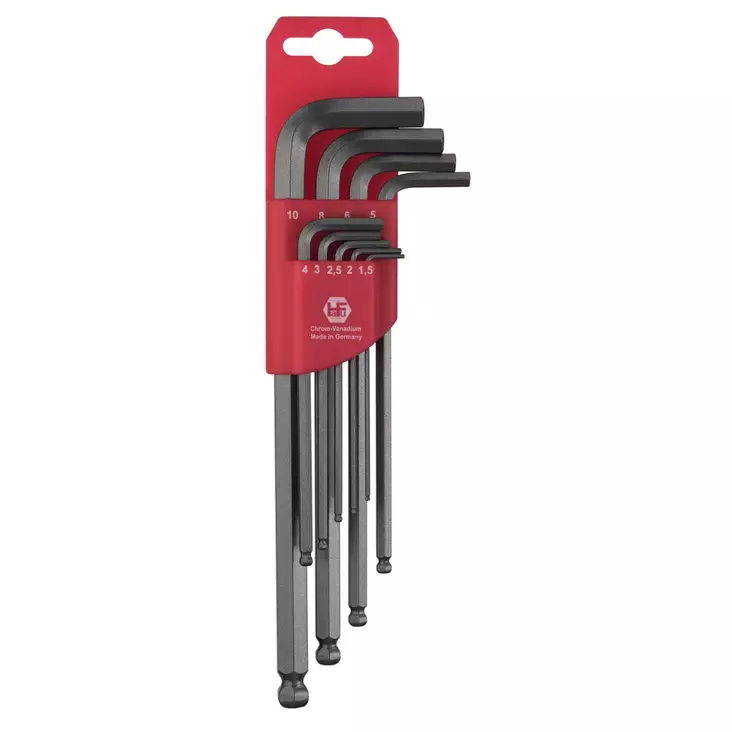 KUUSIOKOLOAVAINSARJA PALLOPÄÄ 1,5-10MM - Kuusiokoloavaimet - 451-390-08 - 1