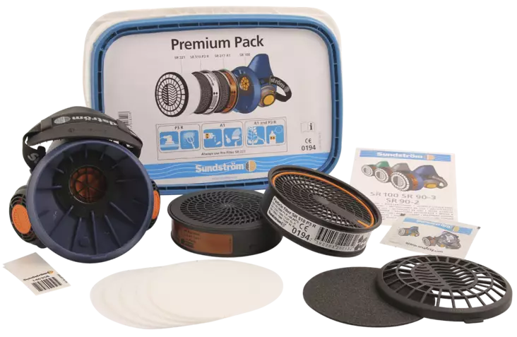 Puolinaamari Sundström SR 100 M/L Premium Pack - Hengityssuojaimet - 553390428 - 1