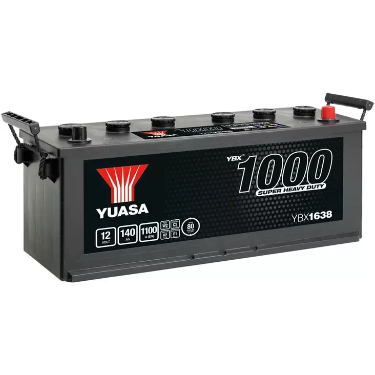 AKKU YUASA 140AH SHD 508X175X205 - Ajoneuvojen akut - YBX1638 - 1
