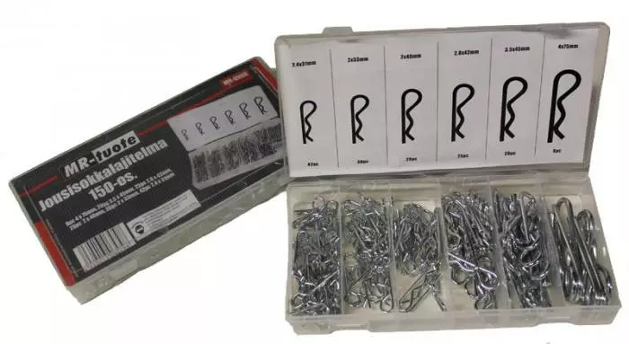 Jousisokkalajitelma 150 Osaa - Korjaamotyökalut - MR-0968 - 1