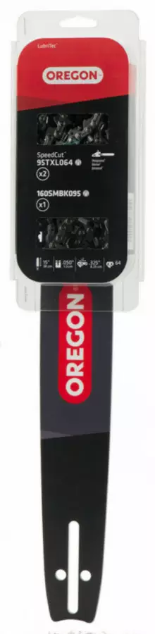 Oregon Terälaippa 15" + 2 teräketjua .325" 1,3 mm 64 VL - Varusteet ja tarvikkeet - 578708 - 1