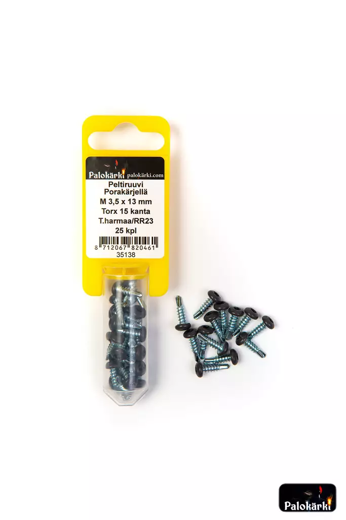 PELTIRUUVI PORAKÄRJELLÄ M3 3,5X13 THARMAA 25KPL - Kateruuvit - 35138 - 2