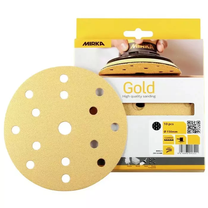 TARRAPYÖRÖ 150MM 15R. G180 10KPL - Hiomapaperit koneisiin - MIR1438 - 1