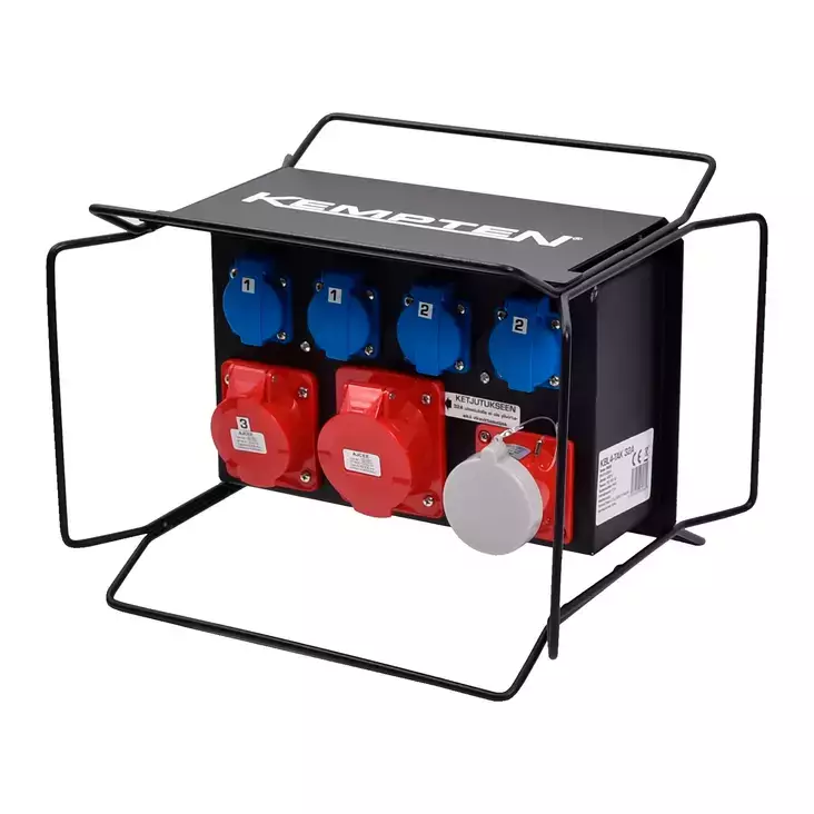 TYÖMAA-ALAKESKUS 1X32A, 1X16A 4X230V + VIKAVIRTASUOJA - Letku- ja sähkökelat - 8538 - 1