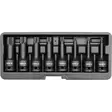 YATO IMPACT BIT SOCKET SET SPLINE 8PCS 1/2" - Hylsysarjat - YT-1069 - 1